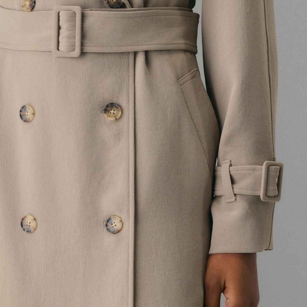 Aritzia The Magnolia Trench Coat CREPETTE - Picture 3 of 11